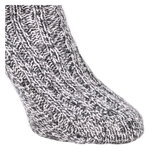 Dicke Norweger Socken Wolle grau-melange - 7