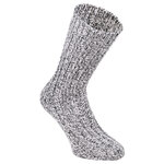 Dicke Norweger Socken Wolle grau-melange - 6