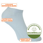 Sneakersocken uni weiß - 2