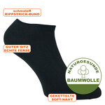 Sneaker-Socken uni schwarz - 2