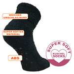 Kuschelsocken mit ABS-Noppen schwarz - 9