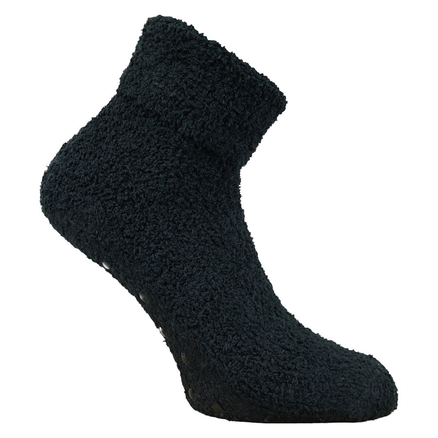 Kuschelsocken mit ABS-Noppen schwarz - 5