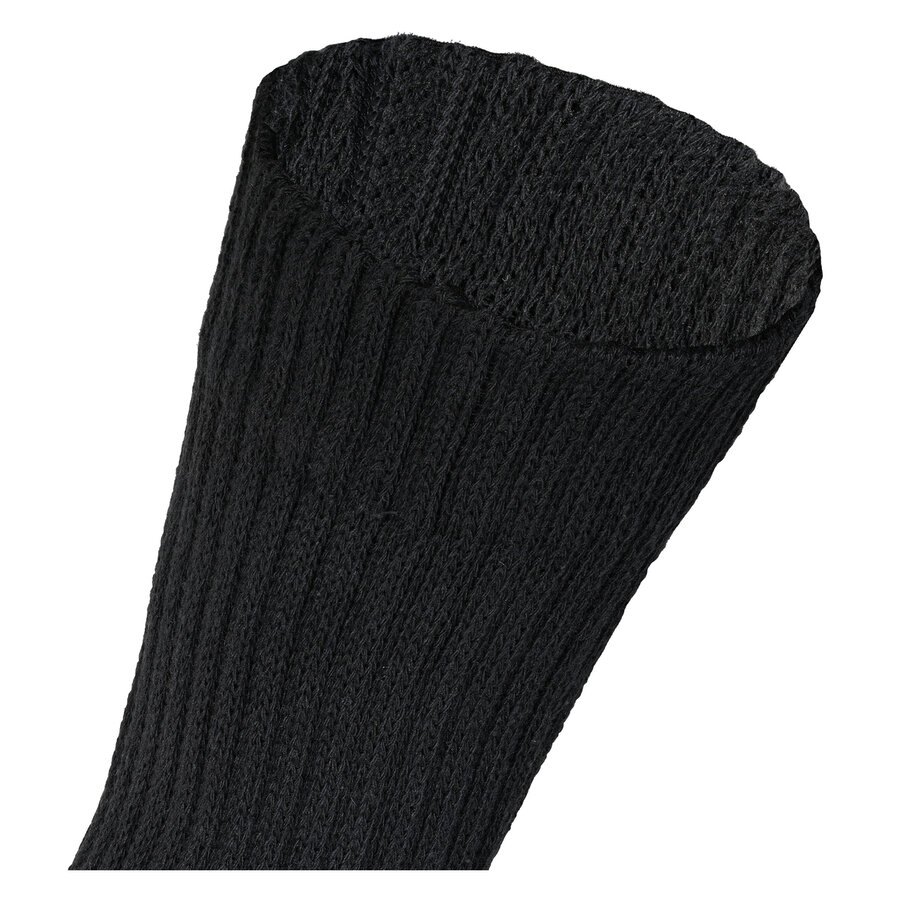 Baumwolle Komfort-Sportsocken Elastik-Schaft schwarz - 3