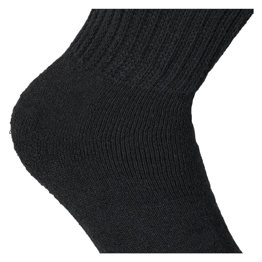 Baumwolle Komfort-Sportsocken Elastik-Schaft schwarz - 6
