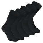 Baumwolle Gesundheits-Sportsocken Elastik-Schaft schwarz - 1