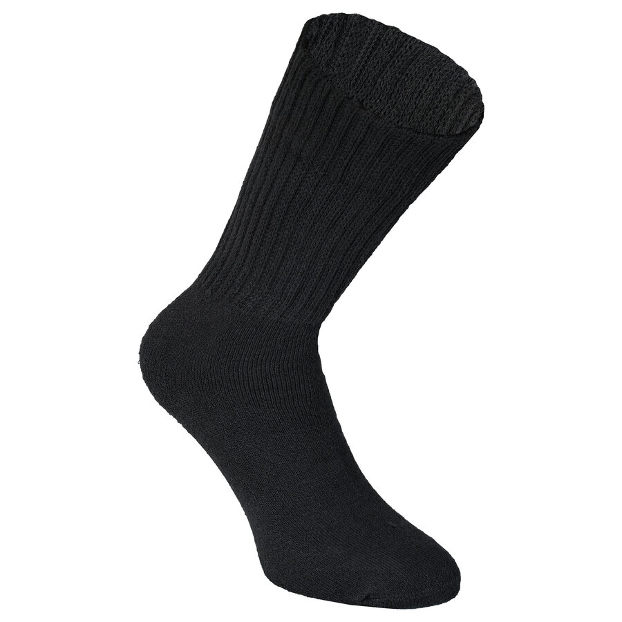 Baumwolle Komfort-Sportsocken Elastik-Schaft schwarz - 4