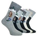Alpen-Motiv-Socken Murmeltier Freddy Edelweiß - 1
