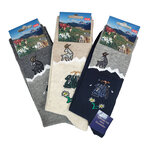 Alpen-Rucksack-Edelweiß Motivsocken - 7