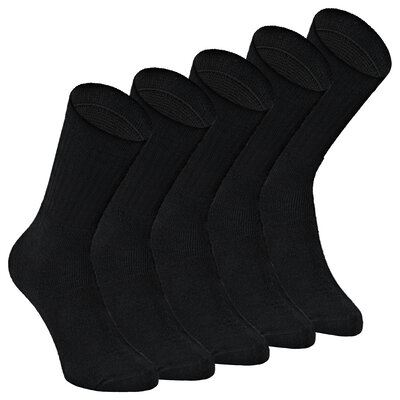 Sport-Tennissocken Baumwolle schwarz