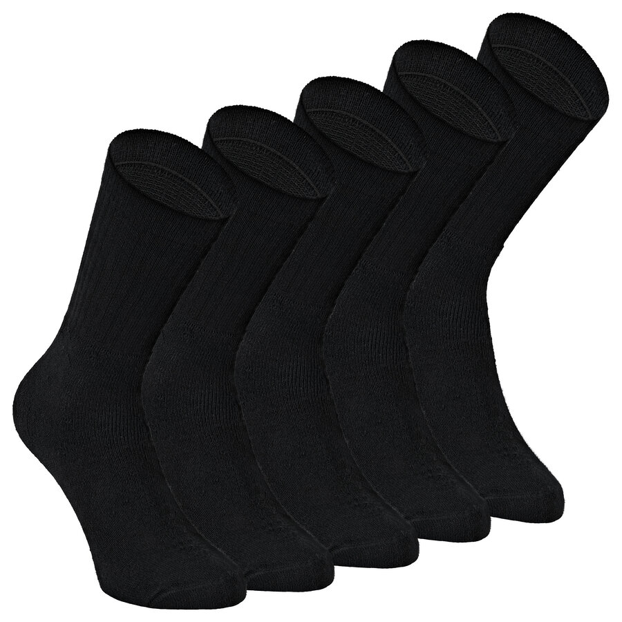 Sport-Tennissocken Baumwolle schwarz