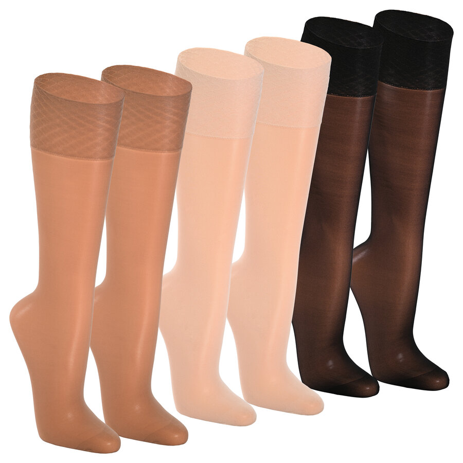 Nylon-Kniestrümpfe ohne Gummi-Druck - 16