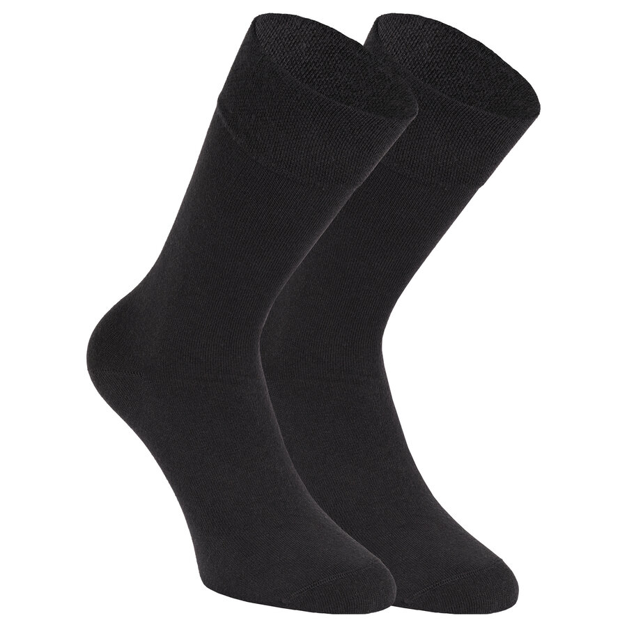 Bio Socken GOTS Baumwolle ohne Gummidruck camano schwarz