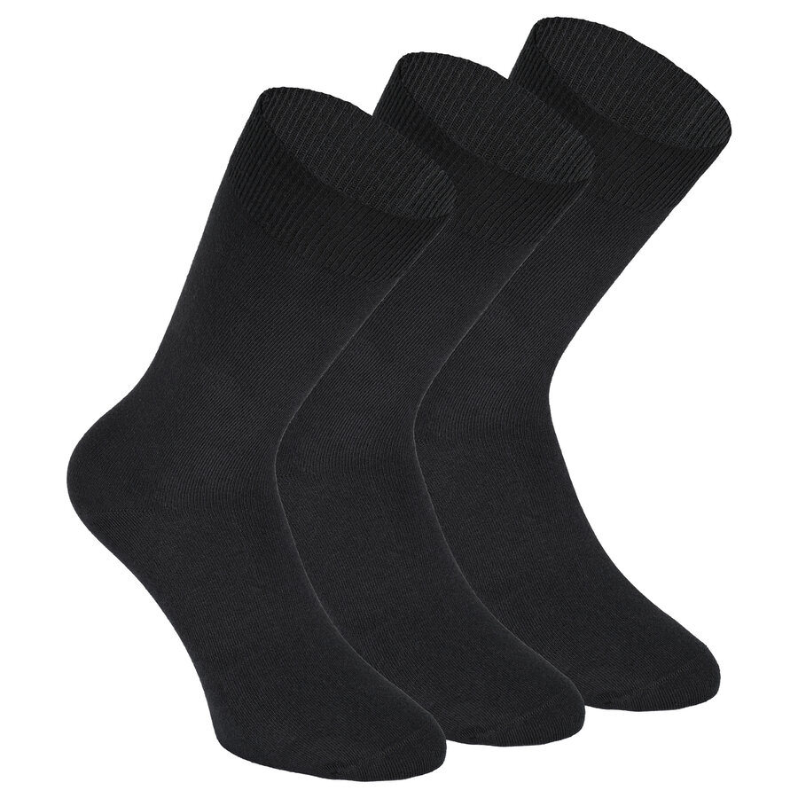 Herrensocken Baumwolle camano schwarz