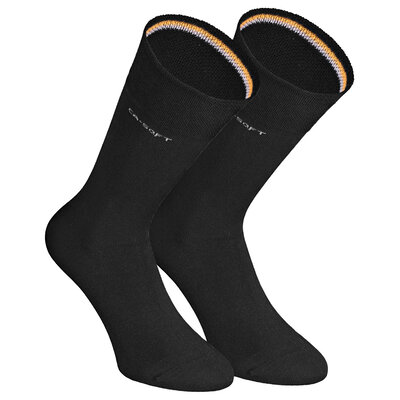 Herrensocken ohne Gummi-Druck camano CA-SOFT schwarz