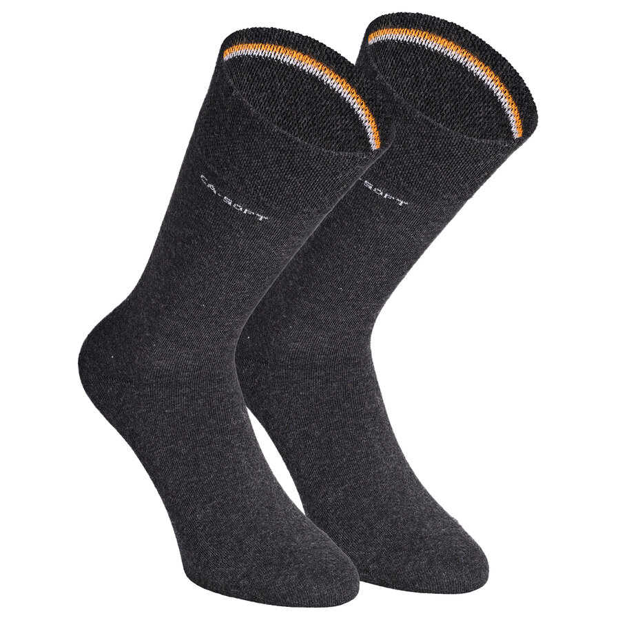 Herrensocken ohne Gummi-Druck CA-SOFT camano anthrazit