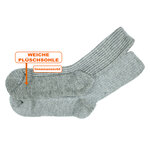 Norweger Socken über 90% Schafwolle grau-melange - 3