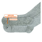 Norweger Socken über 90% Schafwolle grau-melange - 9