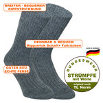 Bundeswehr Wollsocken Merino-Wolle Made in Germany grau - 2