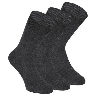 Herrensocken Baumwolle camano anthrazit-melange