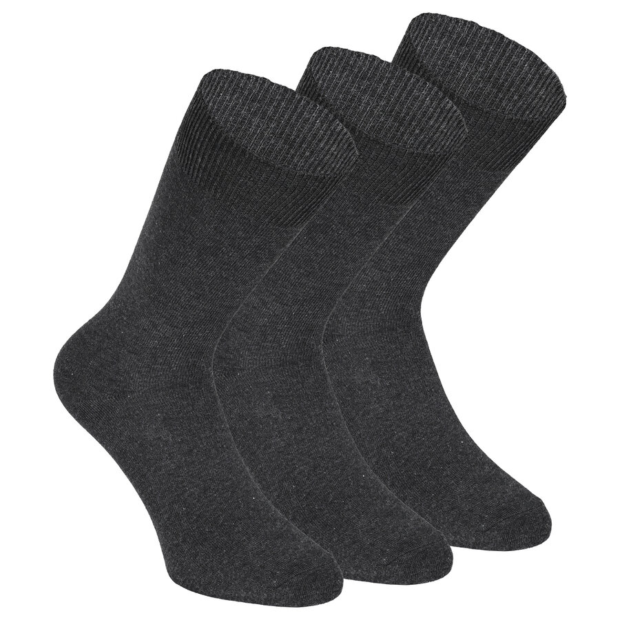 Herrensocken Baumwolle camano anthrazit-melange