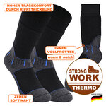Arbeitssocken Merino-Wolle High End Made in Germany schwarz - 2