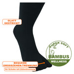 Bambus Flip-Flop-Socken schwarz - 2