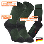 Jagdsocken Merino Wolle Made in Germany oliv grün - 2