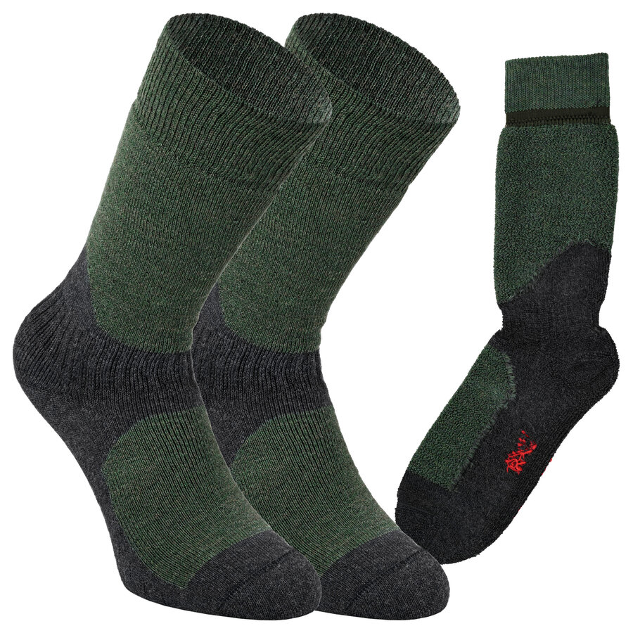 Jagdsocken Merino Wolle Made in Germany oliv grün