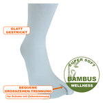 Bambus Flip-Flop Socken weiß - 2