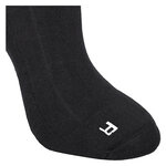 Extra breite weite Gesundheits-Socken Polster-Sohle schwarz - 6