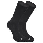 Extra breite weite Gesundheits-Socken Polster-Sohle schwarz - 1