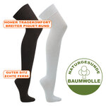 Overknees Strümpfe einfarbig - 2