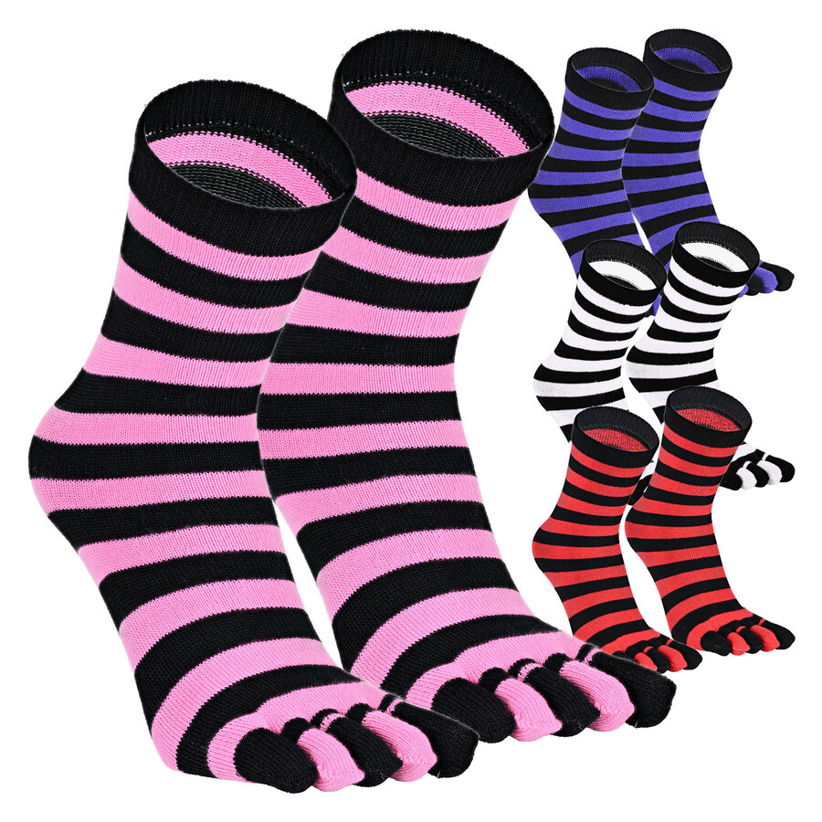 Zehen-Trenn-Socken mit Ringel
