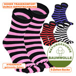 Zehen-Trenn-Socken mit Ringel - 2