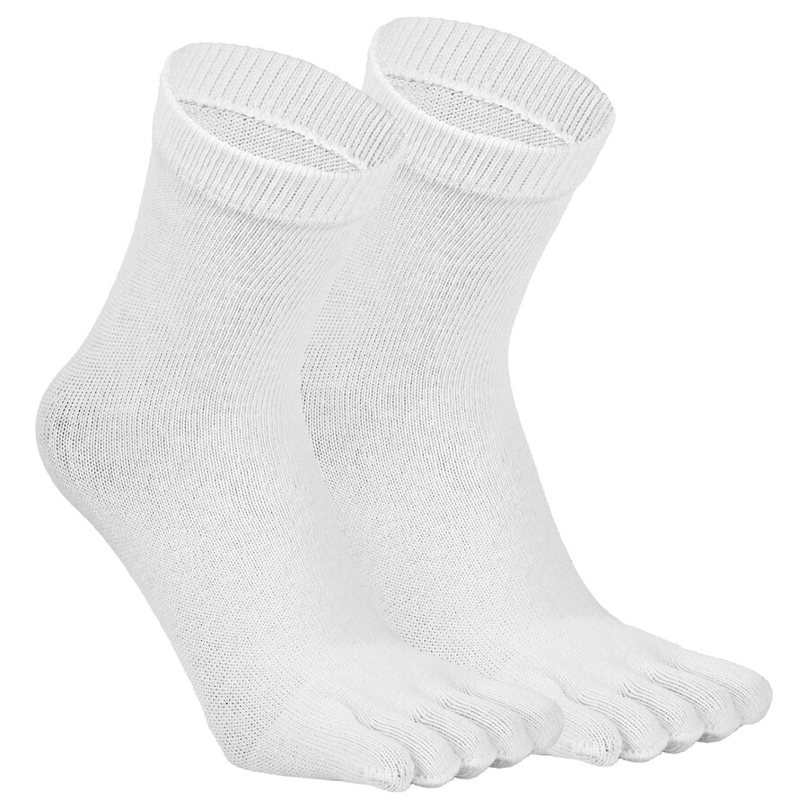 Zehensocken kochfest weiß