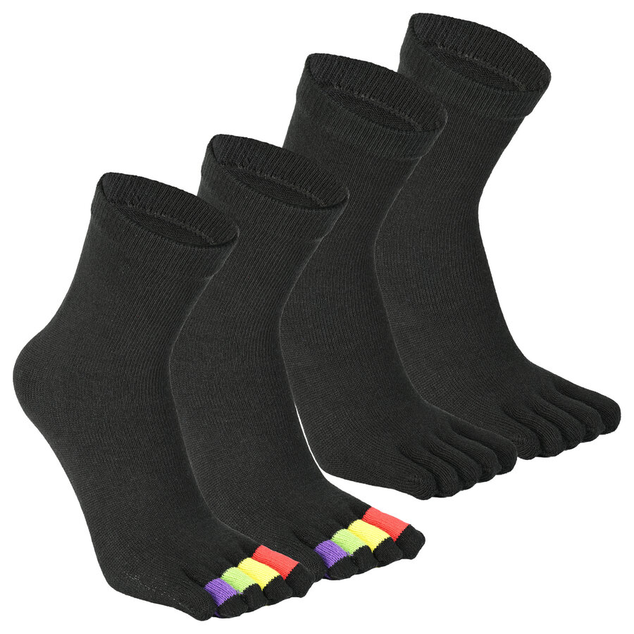 Zehensocken schwarz
