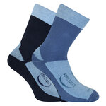 Socken Gumminoppen blau-marine mix - 10