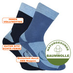 Socken Gumminoppen blau-marine mix - 11