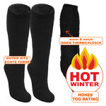 Ultra-warme Kniestrümpfe TOG Rating 2.3 Heat Keeper schwarz - 2