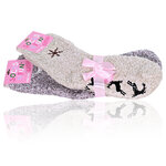 Soft-Kuschelsocken Stickmotiv ABS-Noppen - 2