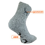 Soft-Kuschelsocken Stickmotiv ABS-Noppen - 26