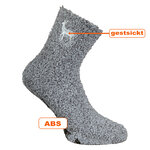 Soft-Kuschelsocken Stickmotiv ABS-Noppen - 28