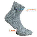 Soft-Kuschelsocken Stickmotiv ABS-Noppen - 27