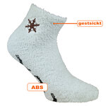 Soft-Kuschelsocken Stickmotiv ABS-Noppen - 31