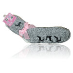Soft-Kuschelsocken Stickmotiv ABS-Noppen - 41