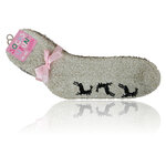 Soft-Kuschelsocken Stickmotiv ABS-Noppen - 40