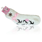 Soft-Kuschelsocken Stickmotiv ABS-Noppen - 39