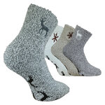 Soft-Kuschelsocken Stickmotiv ABS-Noppen - 37