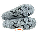 Soft-Kuschelsocken Stickmotiv ABS-Noppen - 46