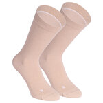 Socken extra breit weit ohne Gummidruck beige - 9